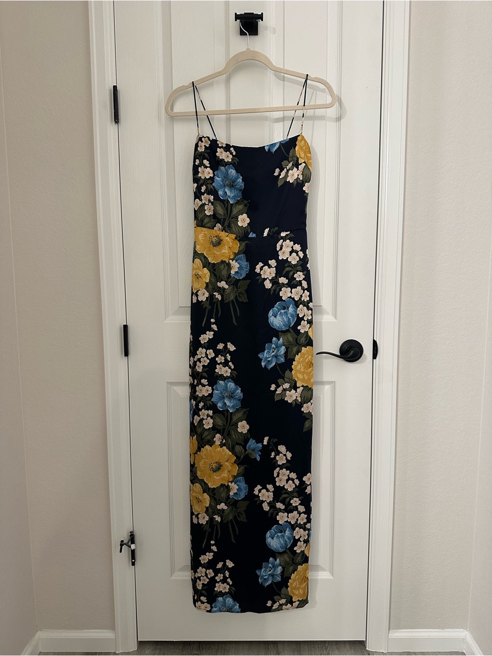 reformation frankie silk maxi dress - donatella